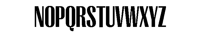 Right Gothic Variable 13 Font UPPERCASE