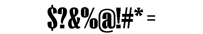 Right Gothic Variable 14 Font OTHER CHARS