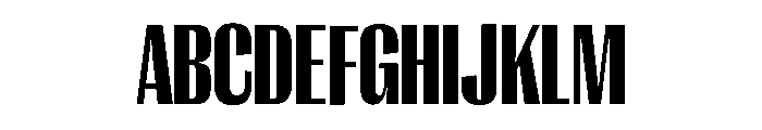 Right Gothic Variable 14 Font UPPERCASE