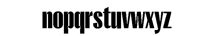 Right Gothic Variable 14 Font LOWERCASE