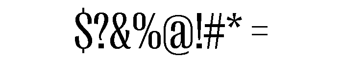 Right Gothic Variable 17 Font OTHER CHARS