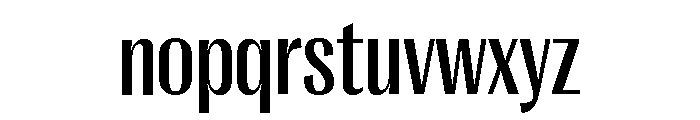 Right Gothic Variable 18 Font LOWERCASE