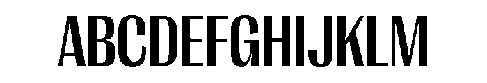 Right Gothic Variable 19 Font UPPERCASE