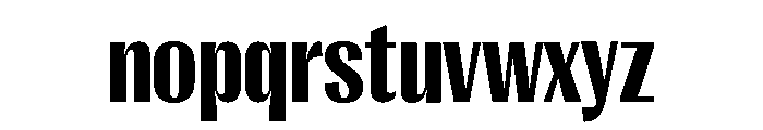 Right Gothic Variable 20 Font LOWERCASE