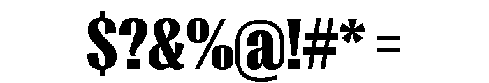 Right Gothic Variable 21 Font OTHER CHARS