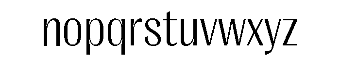 Right Gothic Variable 23 Font LOWERCASE