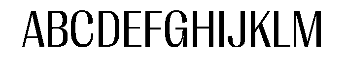 Right Gothic Variable 24 Font UPPERCASE