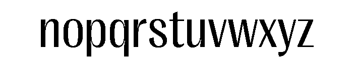 Right Gothic Variable 24 Font LOWERCASE