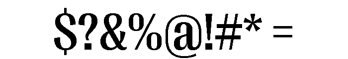 Right Gothic Variable 25 Font OTHER CHARS
