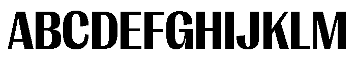 Right Gothic Variable 27 Font UPPERCASE