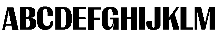 Right Gothic Variable 28 Font UPPERCASE