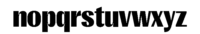 Right Gothic Variable 28 Font LOWERCASE