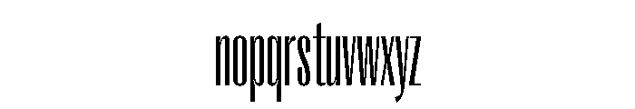 Right Gothic Variable 2 Font LOWERCASE