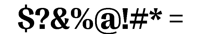 Right Gothic Variable 33 Font OTHER CHARS