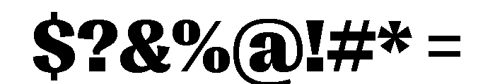 Right Gothic Variable 35 Font OTHER CHARS