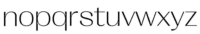 Right Gothic Variable 36 Font LOWERCASE