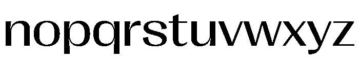 Right Gothic Variable 38 Font LOWERCASE