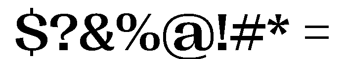 Right Gothic Variable 39 Font OTHER CHARS