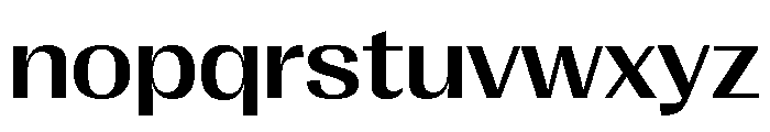 Right Gothic Variable 39 Font LOWERCASE