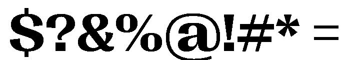 Right Gothic Variable 40 Font OTHER CHARS