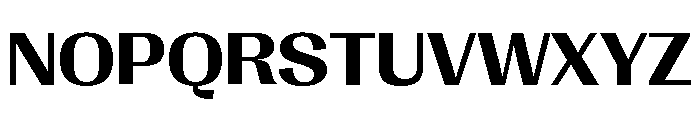 Right Gothic Variable 40 Font UPPERCASE