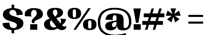 Right Gothic Variable 41 Font OTHER CHARS