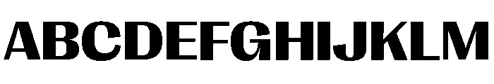 Right Gothic Variable 41 Font UPPERCASE