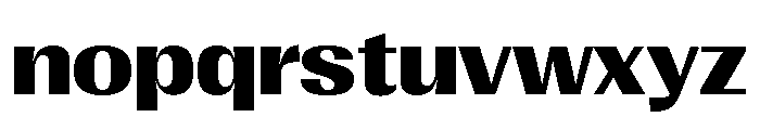Right Gothic Variable 41 Font LOWERCASE