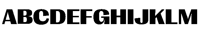 Right Gothic Variable 42 Font UPPERCASE