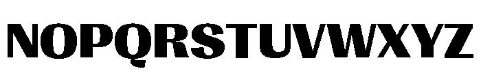 Right Gothic Variable 42 Font UPPERCASE