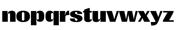 Right Gothic Variable 42 Font LOWERCASE