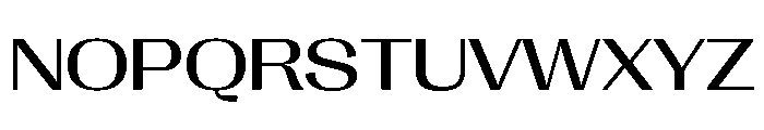 Right Gothic Variable 45 Font UPPERCASE