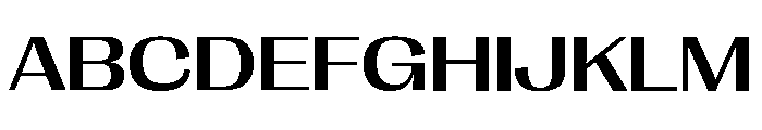 Right Gothic Variable 46 Font UPPERCASE