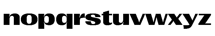 Right Gothic Variable 48 Font LOWERCASE