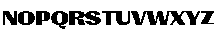 Right Gothic Variable 49 Font UPPERCASE