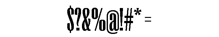 Right Gothic Variable 5 Font OTHER CHARS