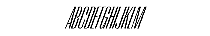 Right Gothic Variable 50 Font UPPERCASE