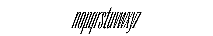 Right Gothic Variable 50 Font LOWERCASE