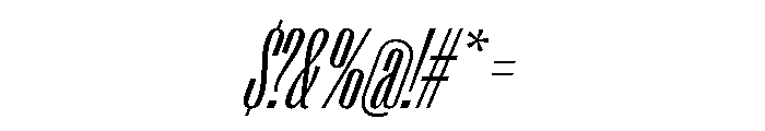 Right Gothic Variable 51 Font OTHER CHARS