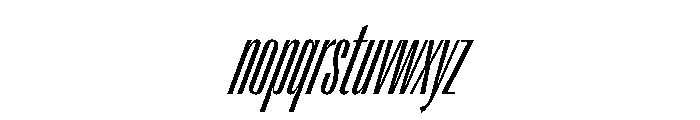 Right Gothic Variable 51 Font LOWERCASE