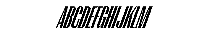 Right Gothic Variable 54 Font UPPERCASE