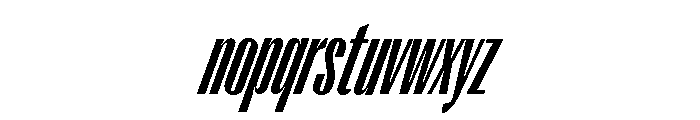 Right Gothic Variable 54 Font LOWERCASE