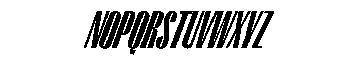 Right Gothic Variable 56 Font UPPERCASE