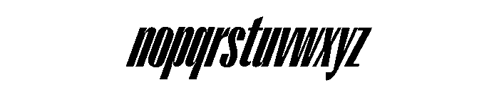 Right Gothic Variable 56 Font LOWERCASE