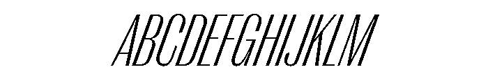 Right Gothic Variable 57 Font UPPERCASE