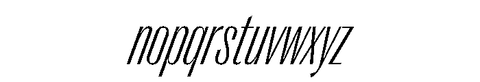 Right Gothic Variable 57 Font LOWERCASE