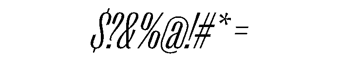 Right Gothic Variable 58 Font OTHER CHARS