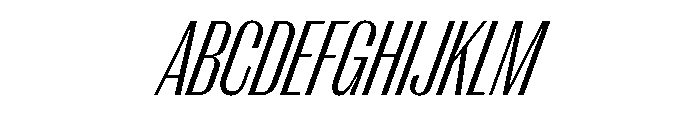Right Gothic Variable 58 Font UPPERCASE