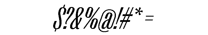 Right Gothic Variable 59 Font OTHER CHARS