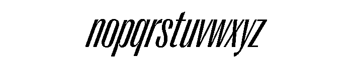 Right Gothic Variable 59 Font LOWERCASE